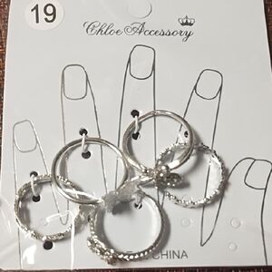 No Boundaries Silver Minimalist Ring Set